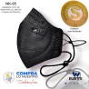 Mascarilla Tapaboca KN95 Color Negro x 20 Und - Invima